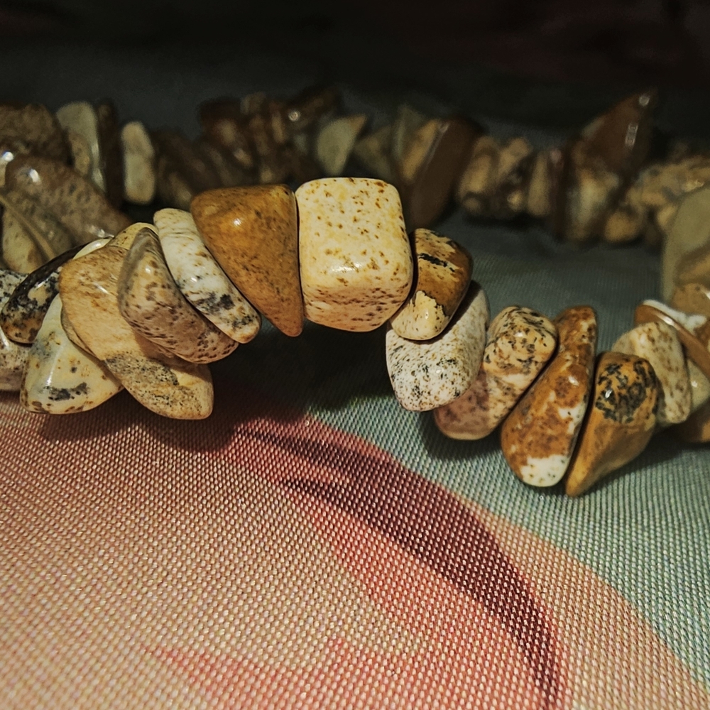 Earthy Stone Beaded Bracelet